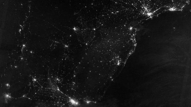City Lights of South America’s Atlantic Coast